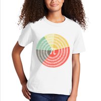 Funny Math Pie Chart Cake March 14 Design Happy Retro Pi Day Meaningful Gift Kids T-Shirt