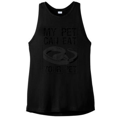 Funny My Pet Can Eat Your Pet | Cool Snake Lover Gift Owner Ladies PosiCharge Tri-Blend Wicking Tank