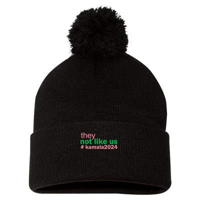 Femininomenon Madam Pres Kamala They Not Like Us Brat Empowered Women President Pom Pom 12in Knit Beanie