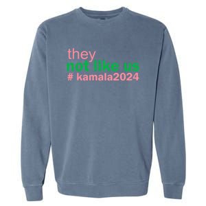 Femininomenon Madam Pres Kamala They Not Like Us Brat Empowered Women President Garment-Dyed Sweatshirt