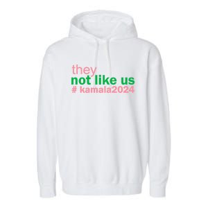 Femininomenon Madam Pres Kamala They Not Like Us Brat Empowered Women President Garment-Dyed Fleece Hoodie