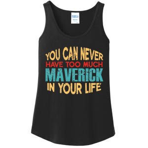 Funny Maverick Personalized  First Name Joke Item Ladies Essential Tank