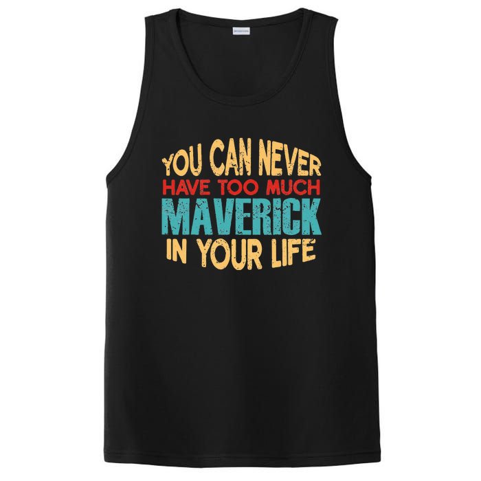 Funny Maverick Personalized  First Name Joke Item PosiCharge Competitor Tank