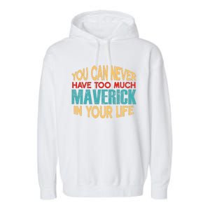 Funny Maverick Personalized  First Name Joke Item Garment-Dyed Fleece Hoodie