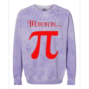 Funny Mmm Pi Symbol Gift Colorblast Crewneck Sweatshirt