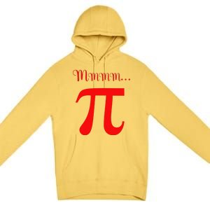 Funny Mmm Pi Symbol Gift Premium Pullover Hoodie