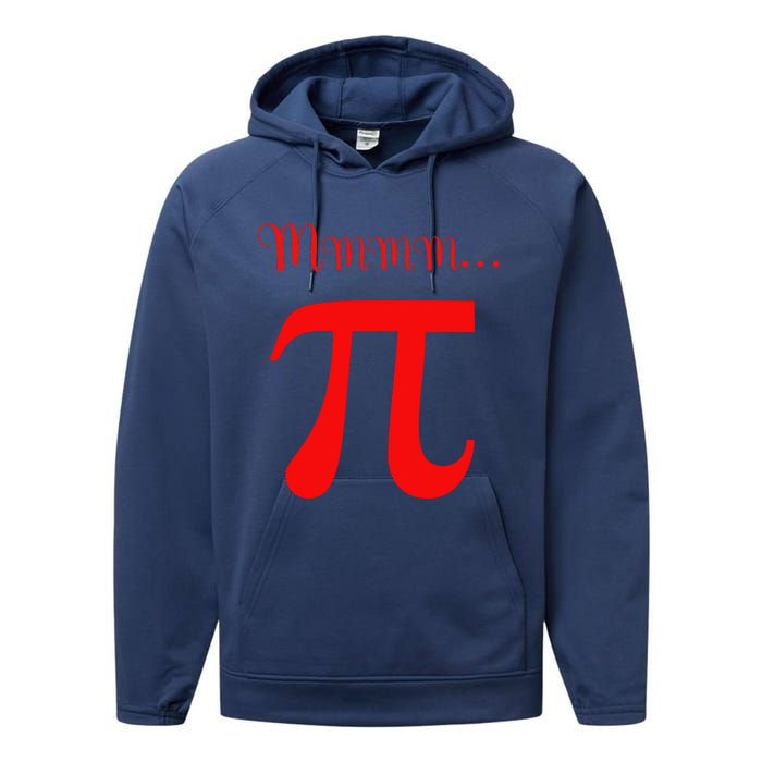 Funny Mmm Pi Symbol Gift Performance Fleece Hoodie