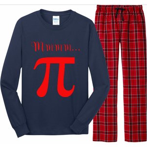 Funny Mmm Pi Symbol Gift Long Sleeve Pajama Set