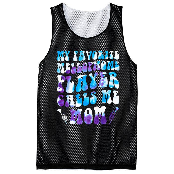 Favorite Mellophone Player Calls Me Mom Musical Instruments Mesh Reversible Basketball Jersey Tank