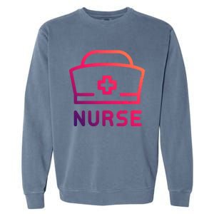 Funny Medical Practitioner Proud Nurse Retired Nurses Gift Garment-Dyed Sweatshirt