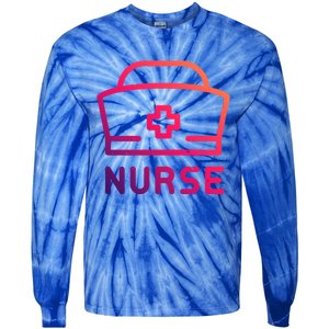 Funny Medical Practitioner Proud Nurse Retired Nurses Gift Tie-Dye Long Sleeve Shirt