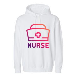 Funny Medical Practitioner Proud Nurse Retired Nurses Gift Garment-Dyed Fleece Hoodie