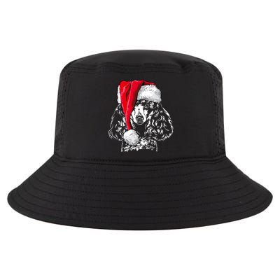 Funny Miniature Poodle Santa Christmas Dog Mom Gift Present Gift Cool Comfort Performance Bucket Hat