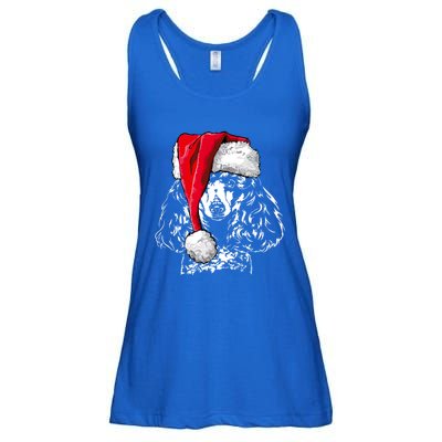 Funny Miniature Poodle Santa Christmas Dog Mom Gift Present Gift Ladies Essential Flowy Tank