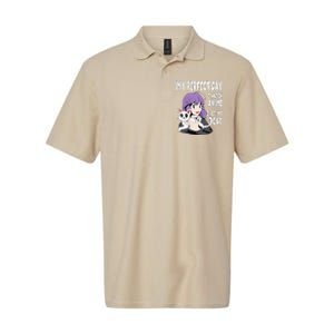 Funny My Perfect Day Anime And Cat Lover For Teen Softstyle Adult Sport Polo