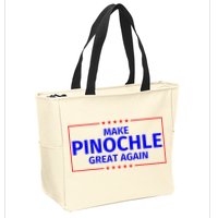 Funny Make Pinochle Great Again Parody Gifts Zip Tote Bag