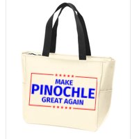 Funny Make Pinochle Great Again Parody Gifts Zip Tote Bag
