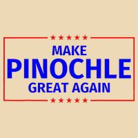 Funny Make Pinochle Great Again Parody Gifts Zip Tote Bag