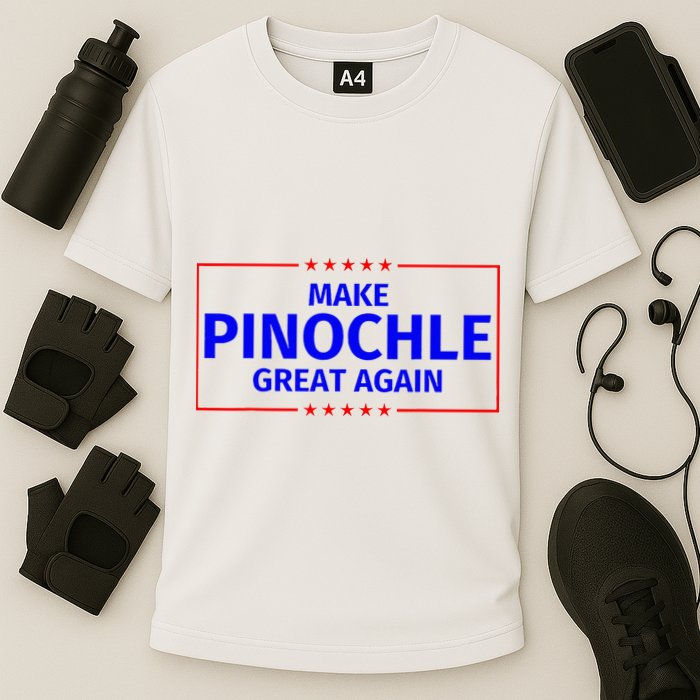 Funny Make Pinochle Great Again Parody Gifts Cooling Performance Crew T-Shirt