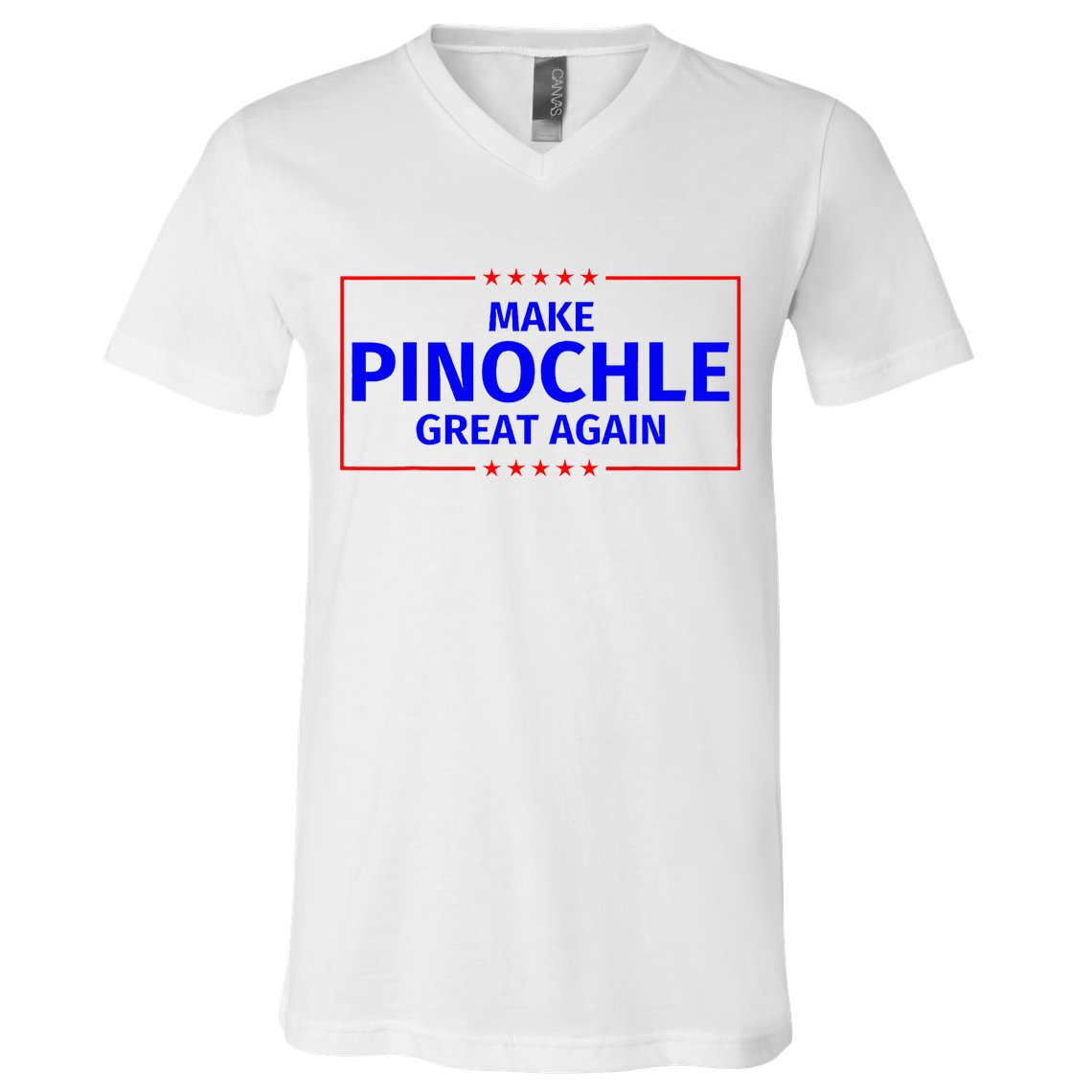Funny Make Pinochle Great Again Parody Gifts V-Neck T-Shirt