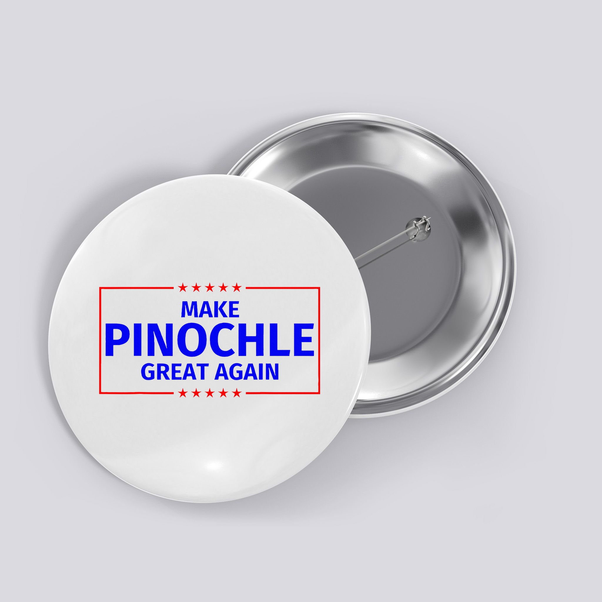 Funny Make Pinochle Great Again Parody Gifts Button