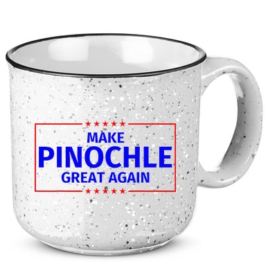 Funny Make Pinochle Great Again Parody Gifts 15oz Campfire Ceramic Mug
