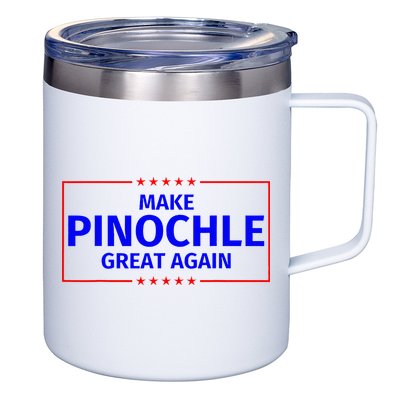 Funny Make Pinochle Great Again Parody Gifts 12oz Stainless Steel Coffee Mug