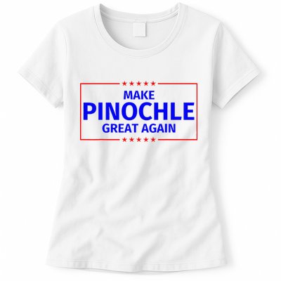 Funny Make Pinochle Great Again Parody Gifts Womens T-Shirt