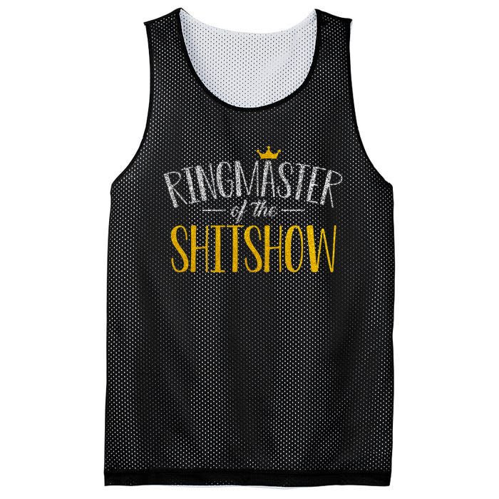 Funny Mom Parents Ringmaster Of The Shitshow Gift Mesh Reversible Basketball Jersey Tank