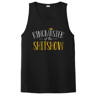 Funny Mom Parents Ringmaster Of The Shitshow Gift PosiCharge Competitor Tank