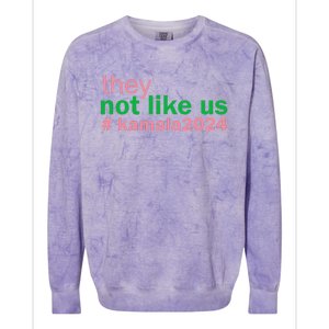 Femininomenon Madam Pres Kamala They Not Like Us Brat Colorblast Crewneck Sweatshirt