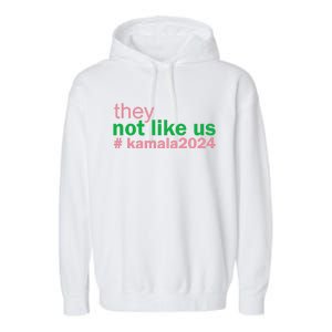 Femininomenon Madam Pres Kamala They Not Like Us Brat Garment-Dyed Fleece Hoodie