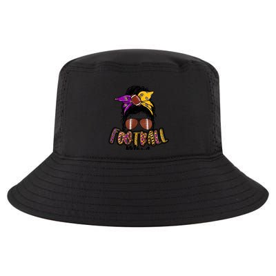 Football Mom Purple And Gold Gift Cool Comfort Performance Bucket Hat