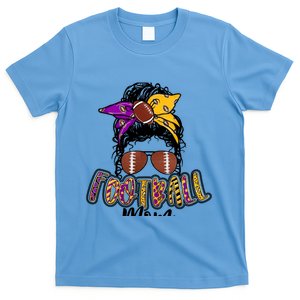 Football Mom Purple And Gold Gift T-Shirt