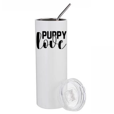 Funny Mom Puppy Love Graphic Stainless Steel Tumbler