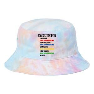 Fun My Perfect Day Do Scrapbooking Who Love Scrapbook Gift Tie Dye Newport Bucket Hat