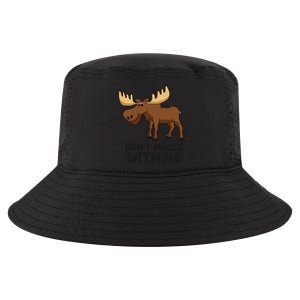 Funny Moose Pun Don't Moose With Me Funny Elk Moose Gift Cool Comfort Performance Bucket Hat