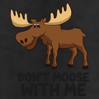Funny Moose Pun Don't Moose With Me Funny Elk Moose Gift Hat