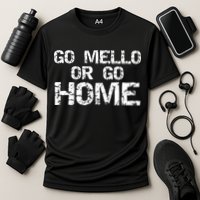 Funny Mellophone Pun Band Quote Go Mello Or Go Home Cool Gift Cooling Performance Crew T-Shirt