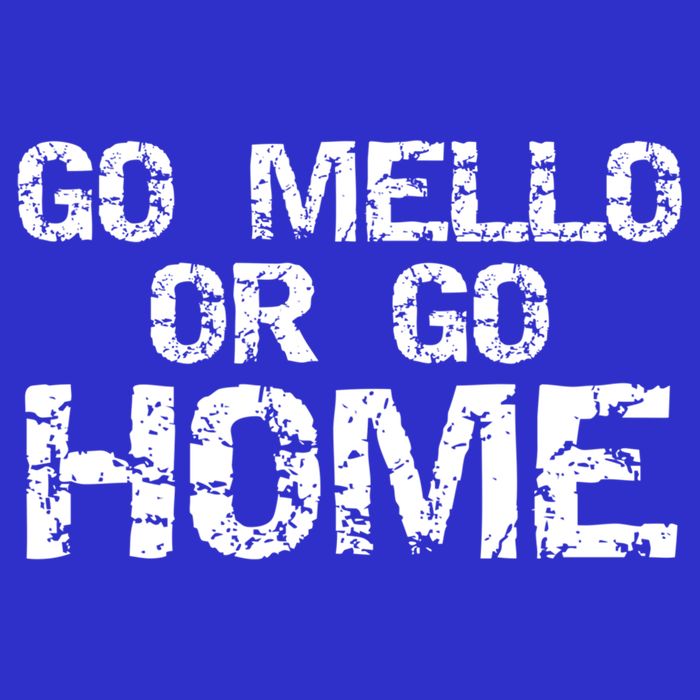 Funny Mellophone Pun Band Quote Go Mello Or Go Home Cool Gift V-Neck T-Shirt