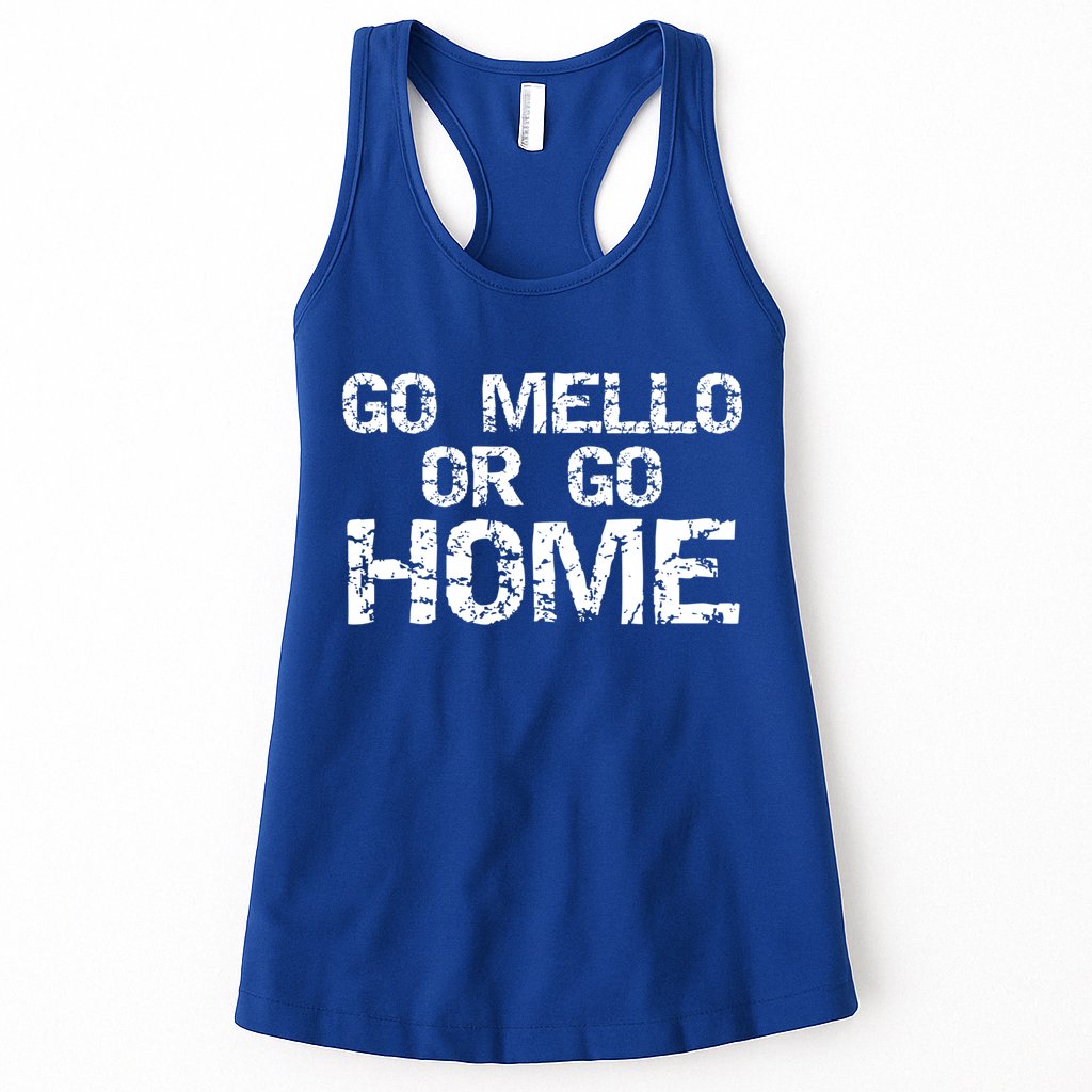 Funny Mellophone Pun Band Quote Go Mello Or Go Home Cool Gift Womens Tank Top