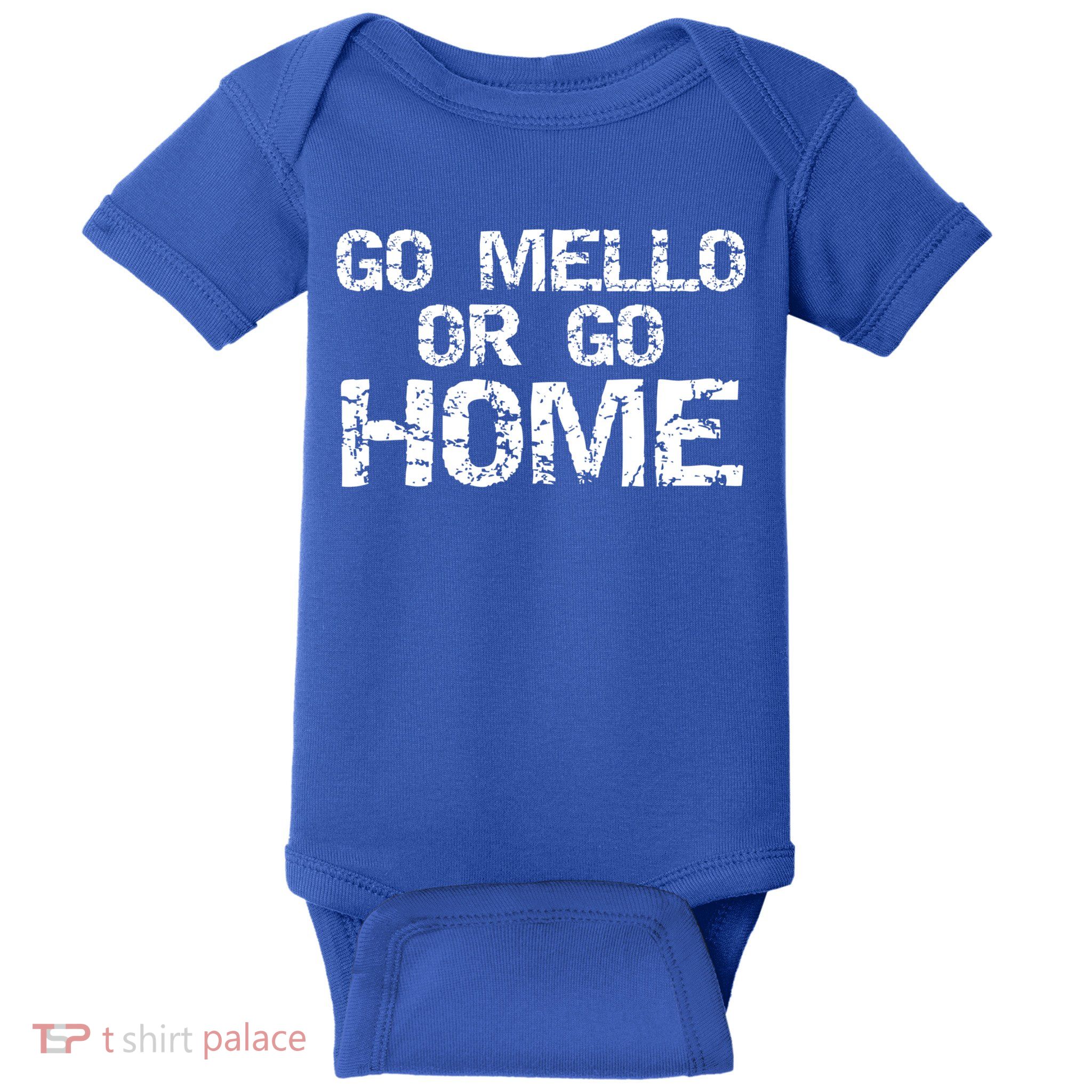 Funny Mellophone Pun Band Quote Go Mello Or Go Home Cool Gift Baby Bodysuit