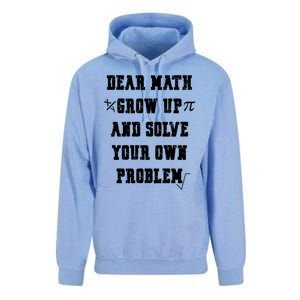 Funny Math Quote Ns Dear Math Cute Gift Unisex Surf Hoodie