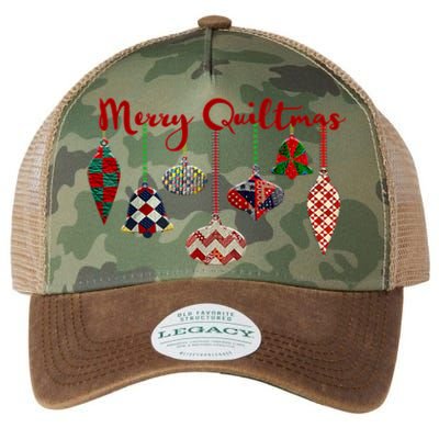 Funny Merry Quiltmas Quilting Christmas Ornament Sewing Legacy Tie Dye Trucker Hat