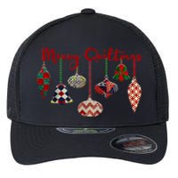 Funny Merry Quiltmas Quilting Christmas Ornament Sewing Flexfit Unipanel Trucker Cap