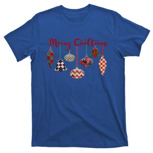 Funny Merry Quiltmas Quilting Christmas Ornat Gift Sewing Great Gift T-Shirt