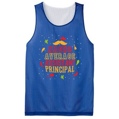 Fun Mexican Quote Outfit I Nacho Average Assistant Principal Cool Gift Mesh Reversible Basketball Jersey Tank