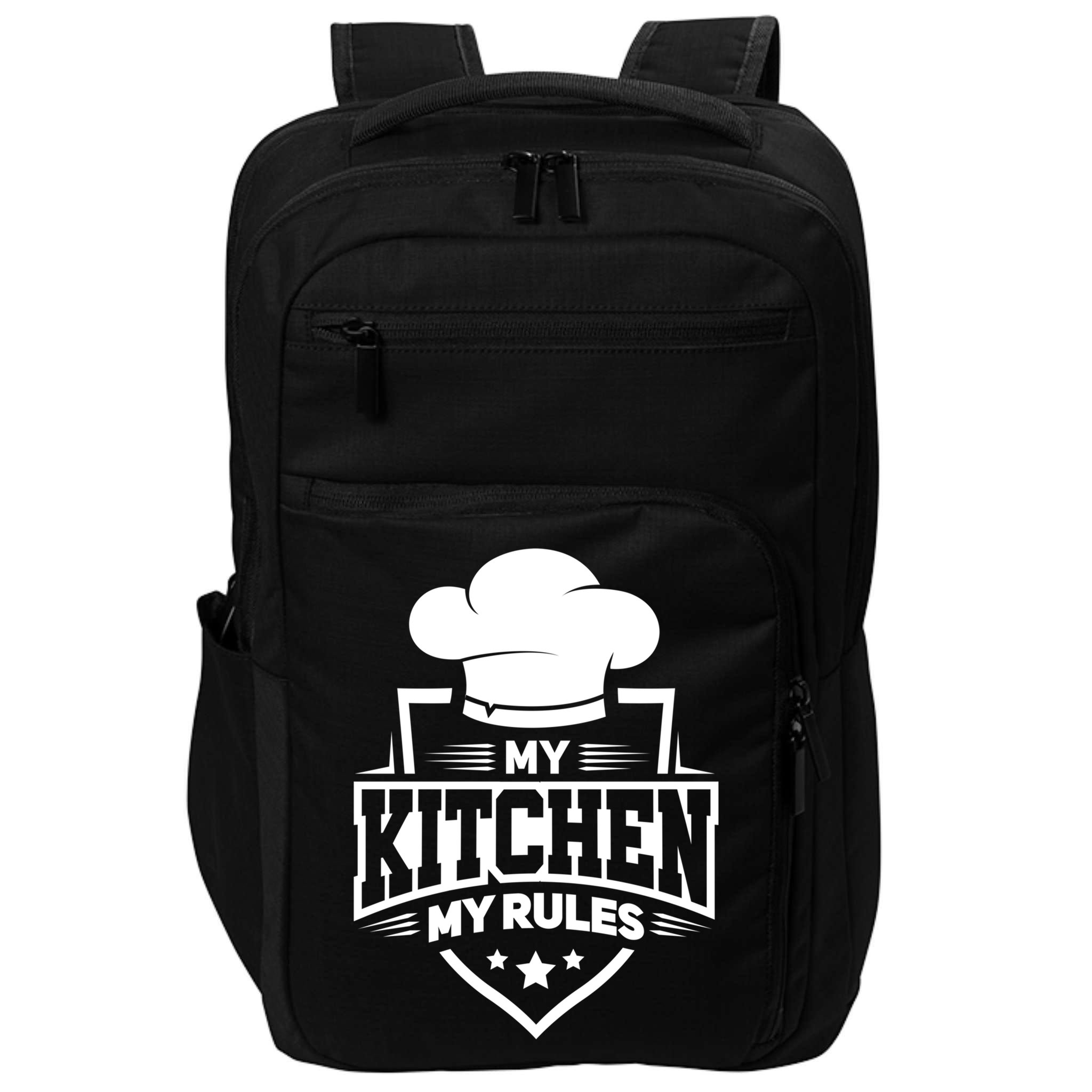 Funny My Rules Culinary Cook Gift Fine Dining Funny Chef Meaningful Gift Impact Tech Backpack