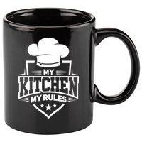 Funny My Rules Culinary Cook Gift Fine Dining Funny Chef Meaningful Gift 11oz C Handle Ceramic Mug