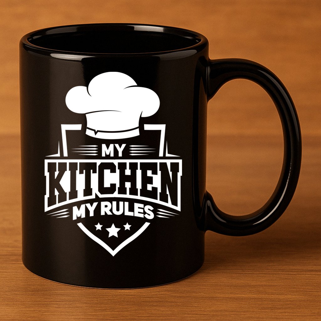 Funny My Rules Culinary Cook Gift Fine Dining Funny Chef Meaningful Gift 11oz C Handle Ceramic Mug
